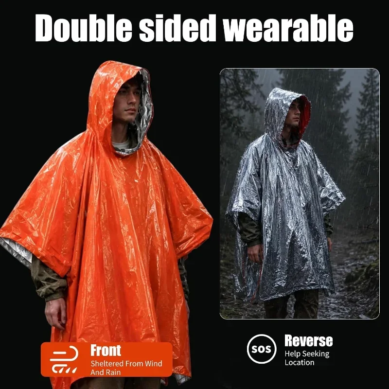 Hooded Emergency Rain Poncho W - đánh giá và giá Emergency Poncho Rain